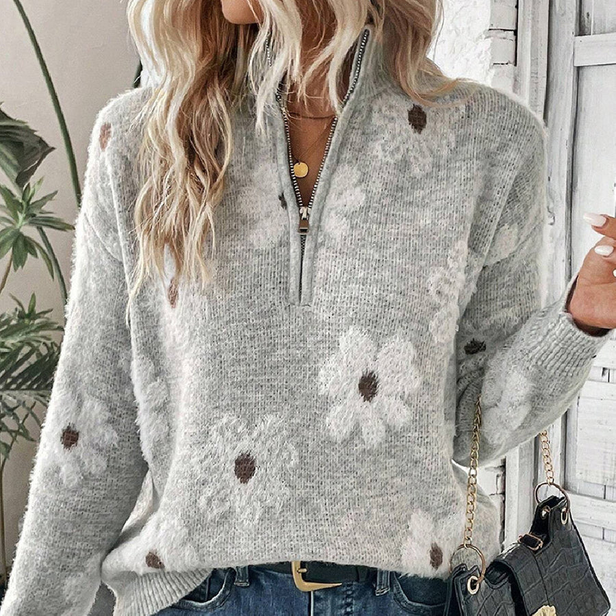 Stickad off shoulder-tröja