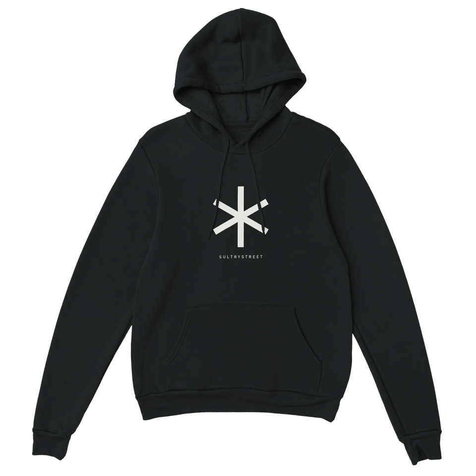 SultryStreet Asterisk Hoodie – svart