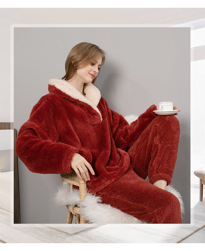 Mysigt pyjamasset i fleece – varmt vinterset