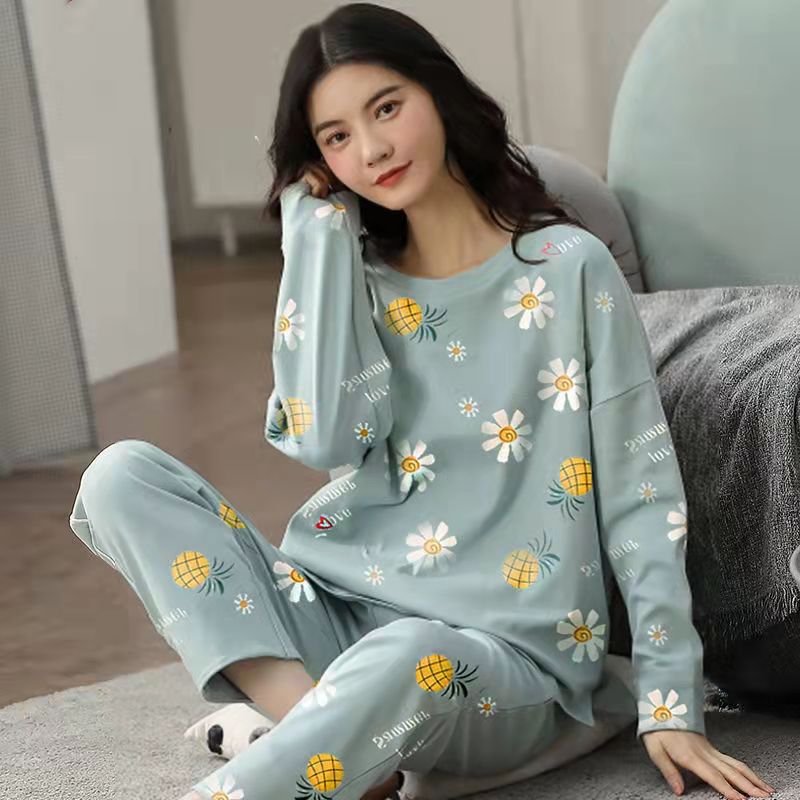 Pyjamasset med tecknat tryck – 2 delar