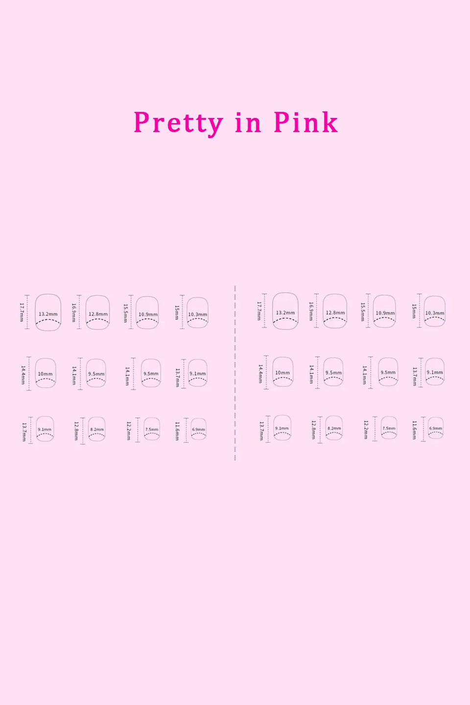 SO PINK BEAUTY Press-On Nails 2-Pack – Elegance, Nova, Ocean Pearl, Pretty in Pink, French Fantasy
