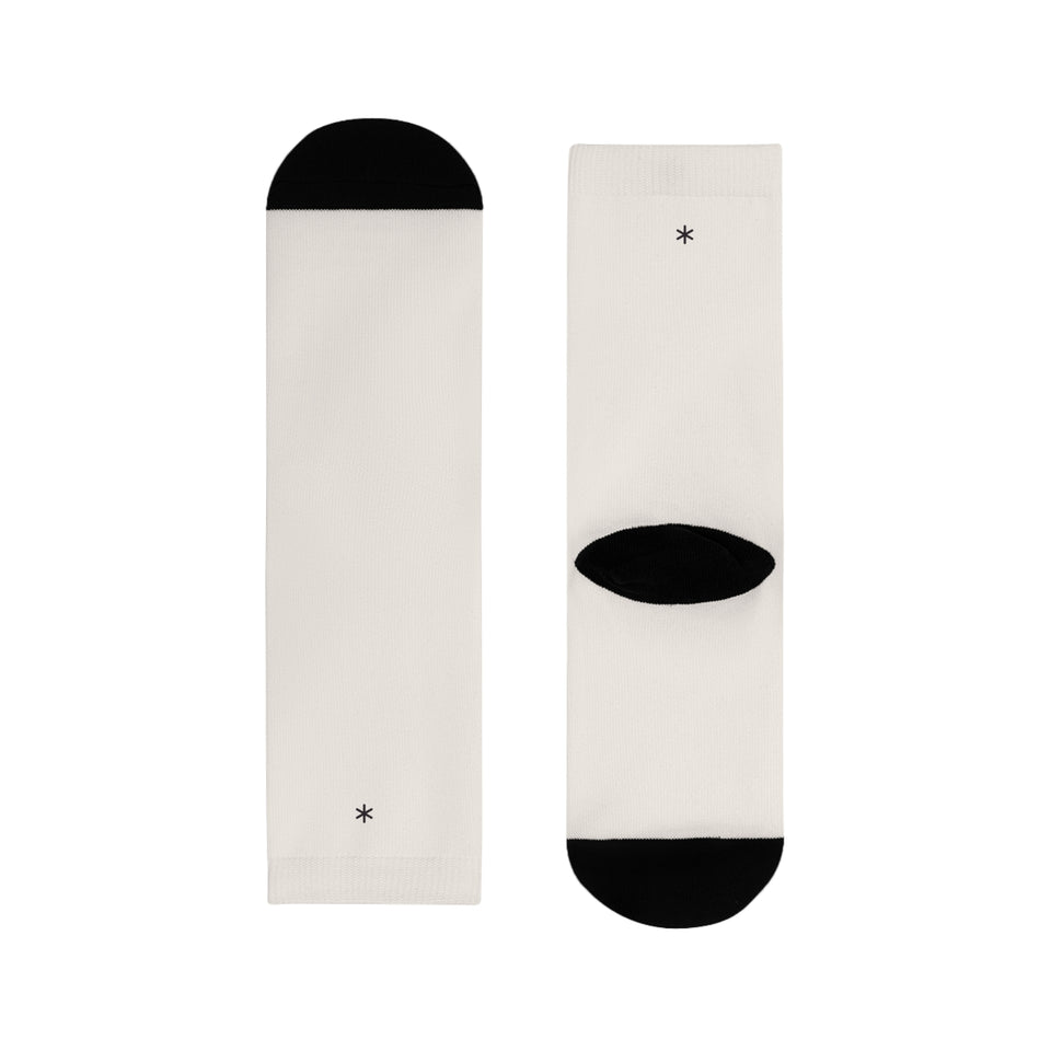 Strumpor med liten asterisk, benvit