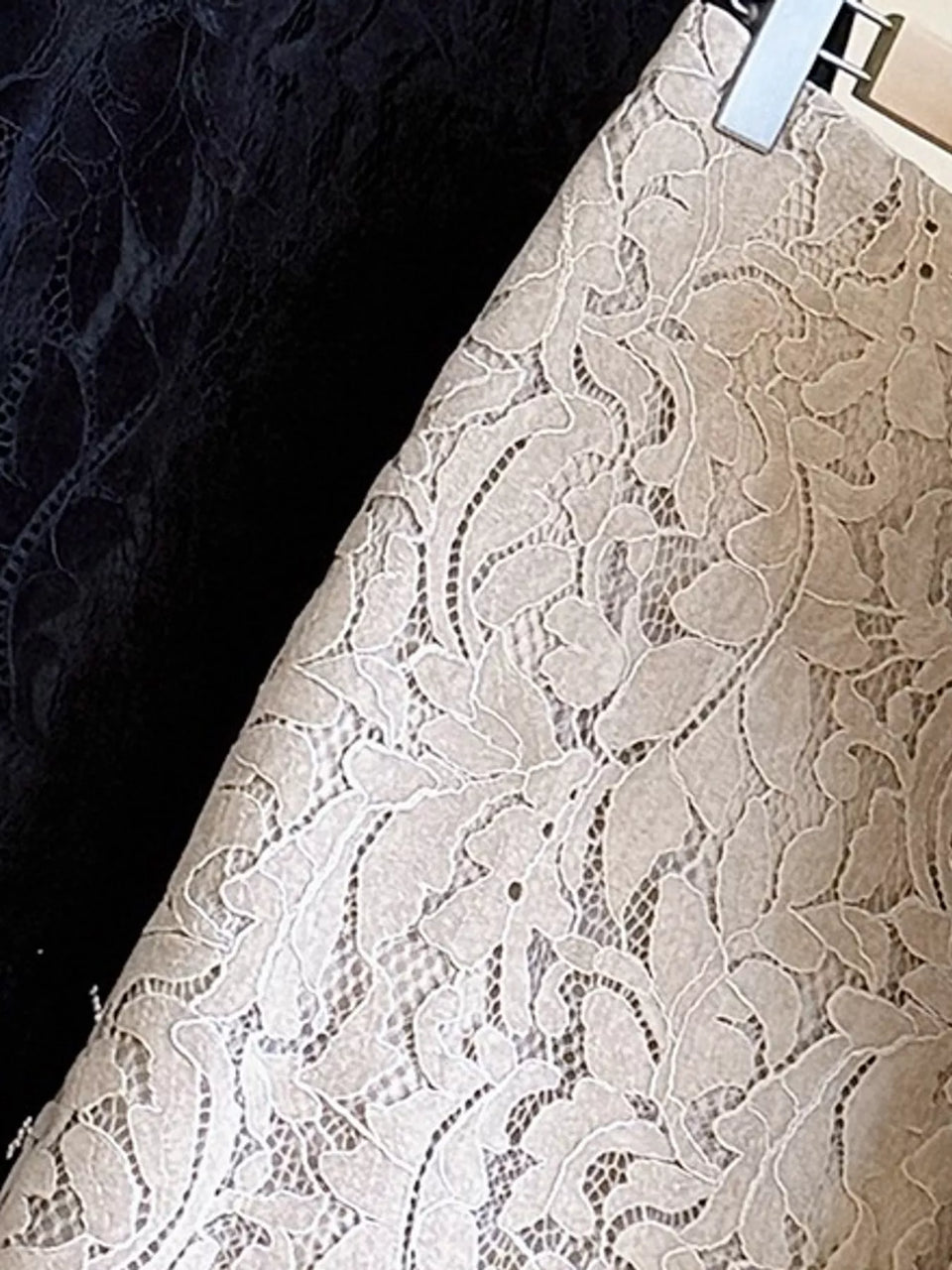High-Waisted Lace Skirt