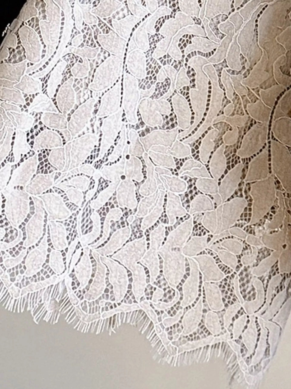 High-Waisted Lace Skirt