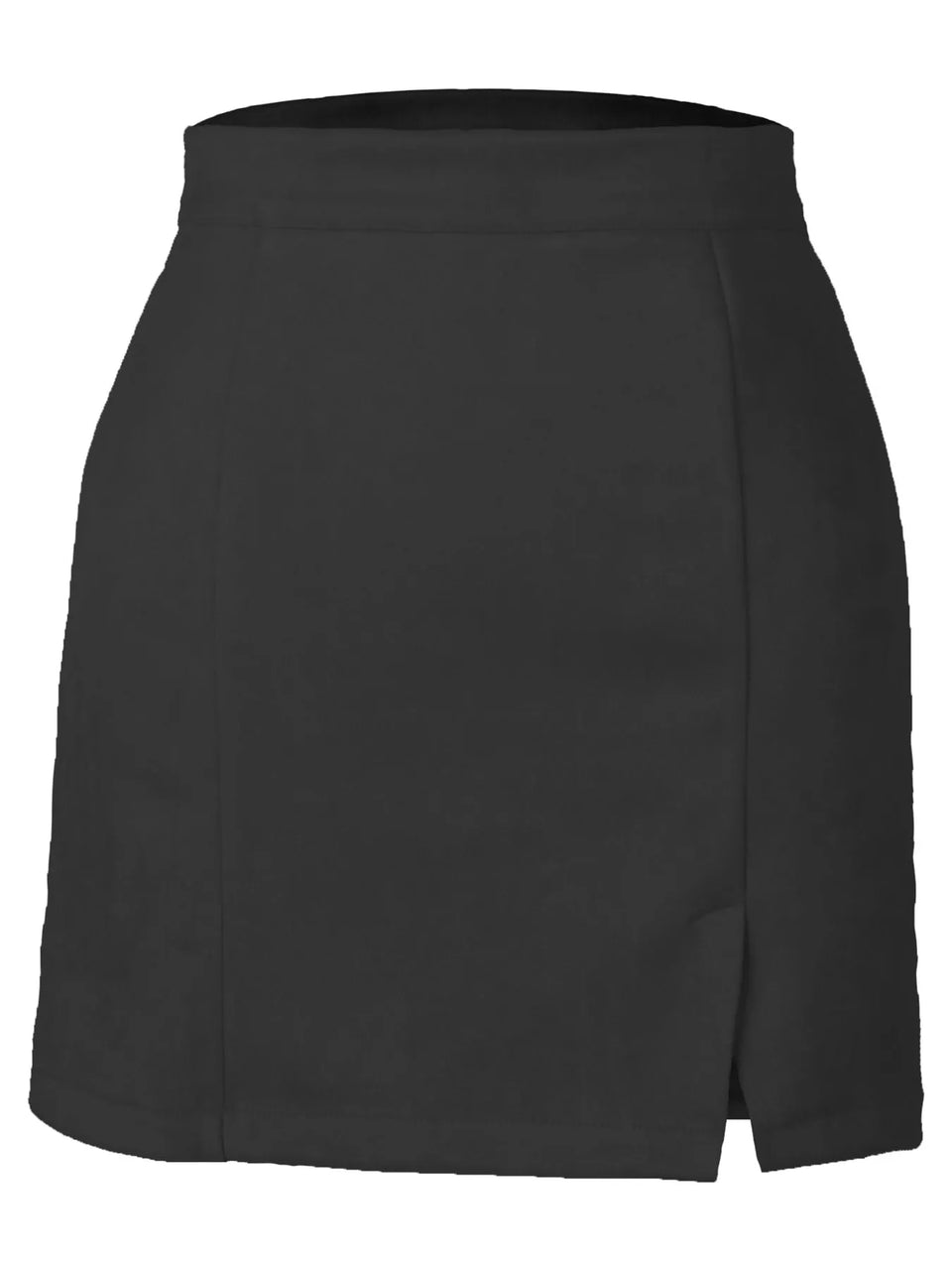 High-Waisted Slit Skirt