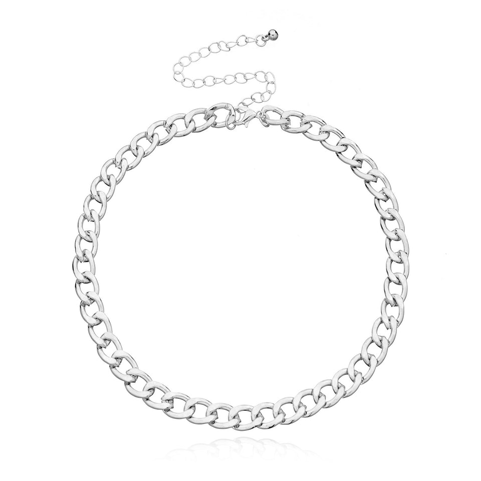 Lagerhalsband i guldfärg med mynt och berlocker