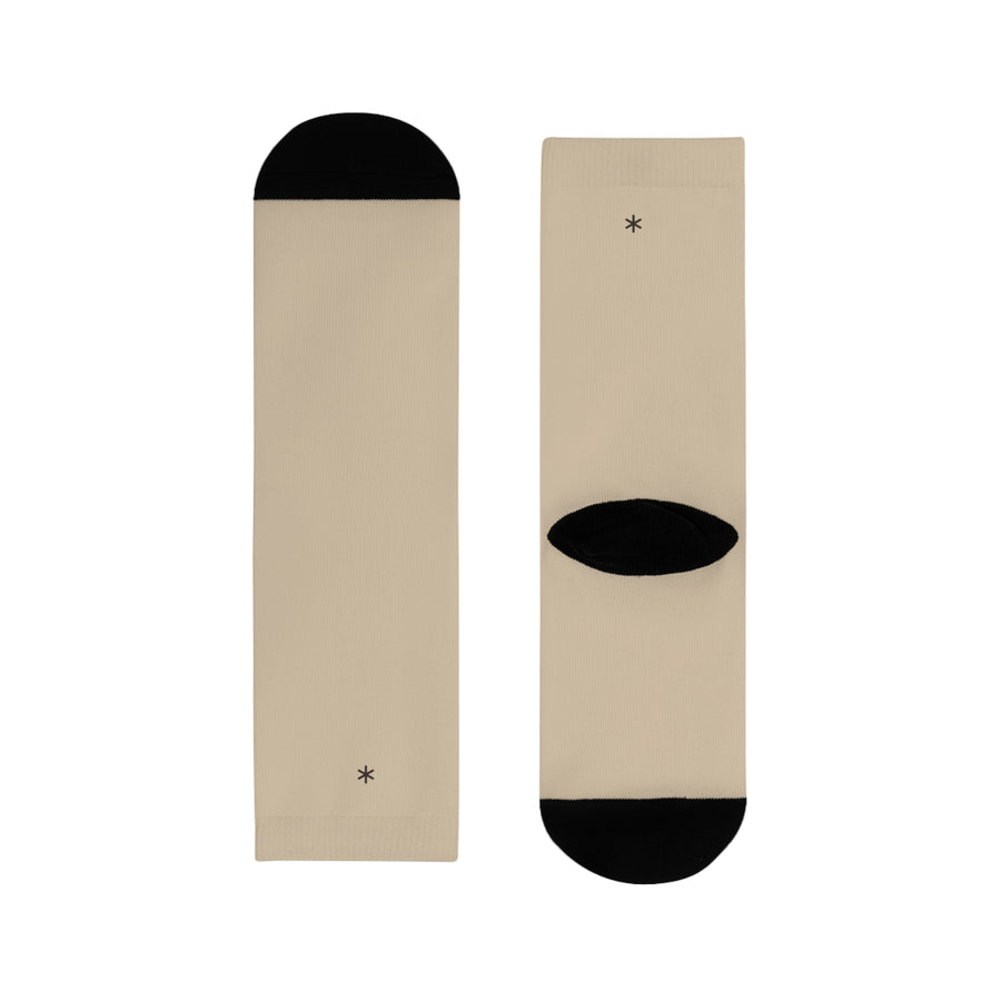 Strumpor med liten asterisk, sand