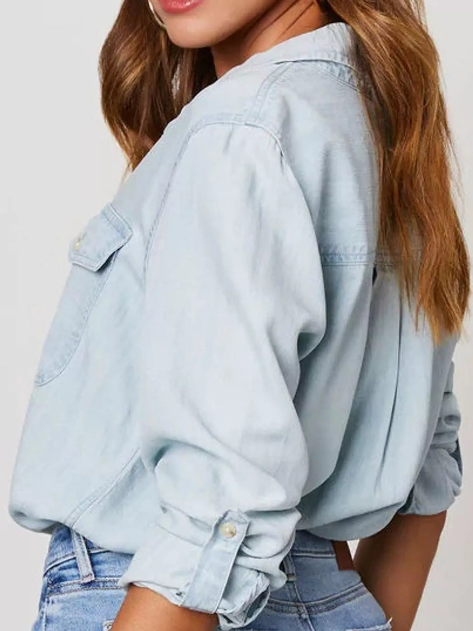 Classic Button-Down Denim Shirt