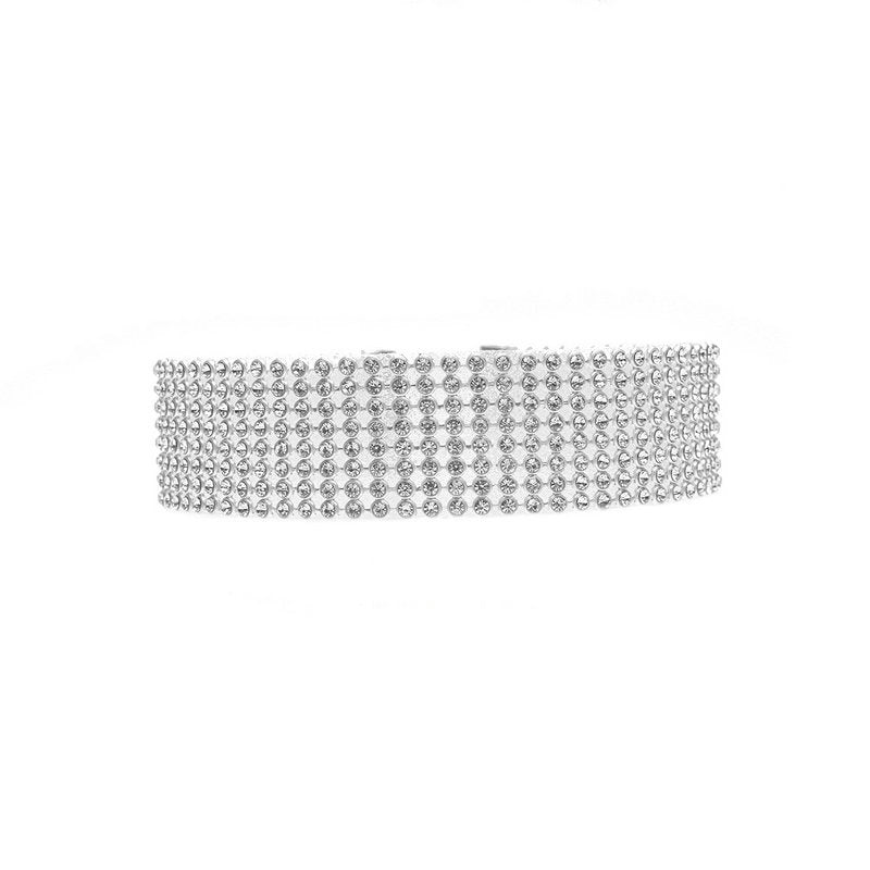 Choker med glittrande strass