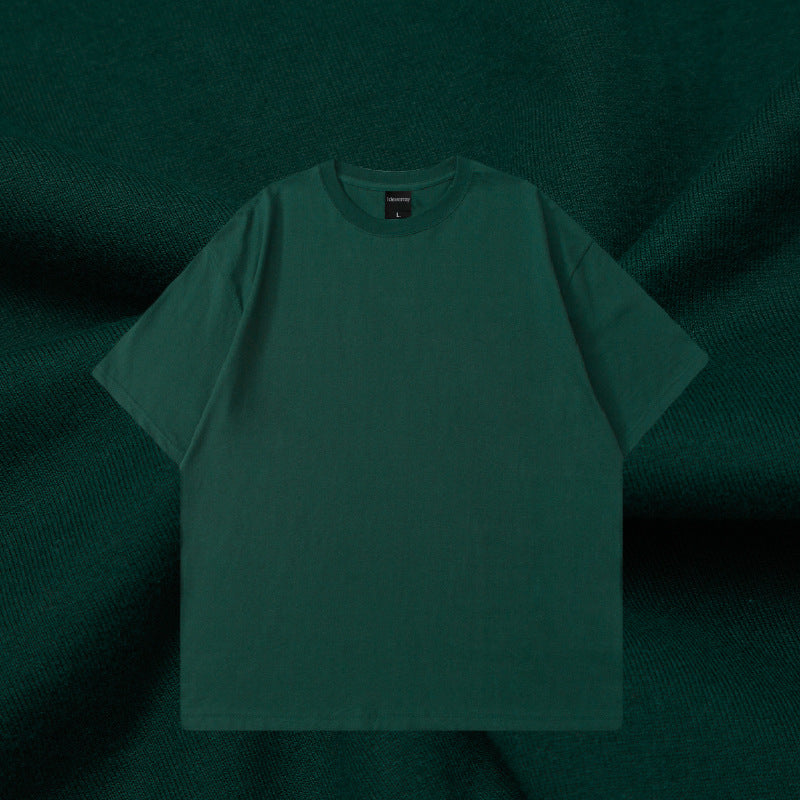 Oversize t-shirt i bomull – enfärgad basic