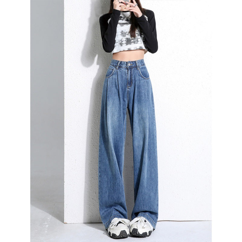 Vida jeans med hög midja i retrotvätt