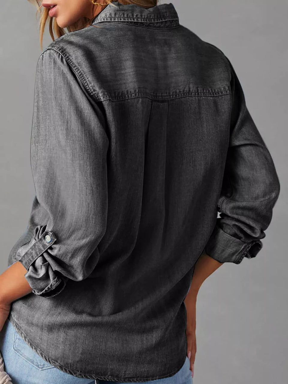 Classic Button-Down Denim Shirt