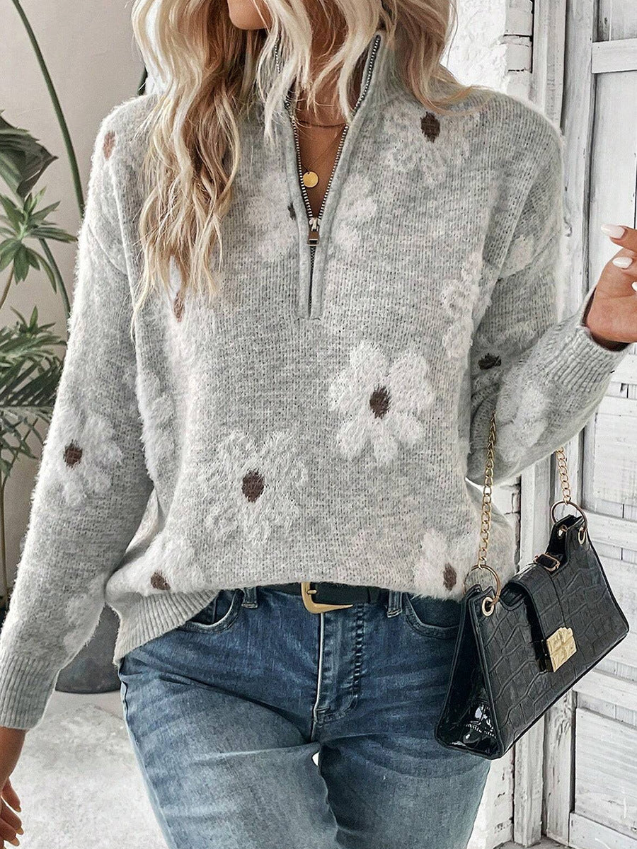 Stickad off shoulder-tröja