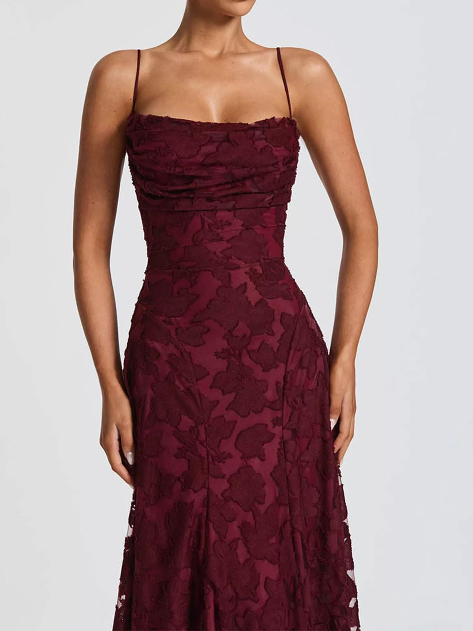 Backless Lace Maxi Dress