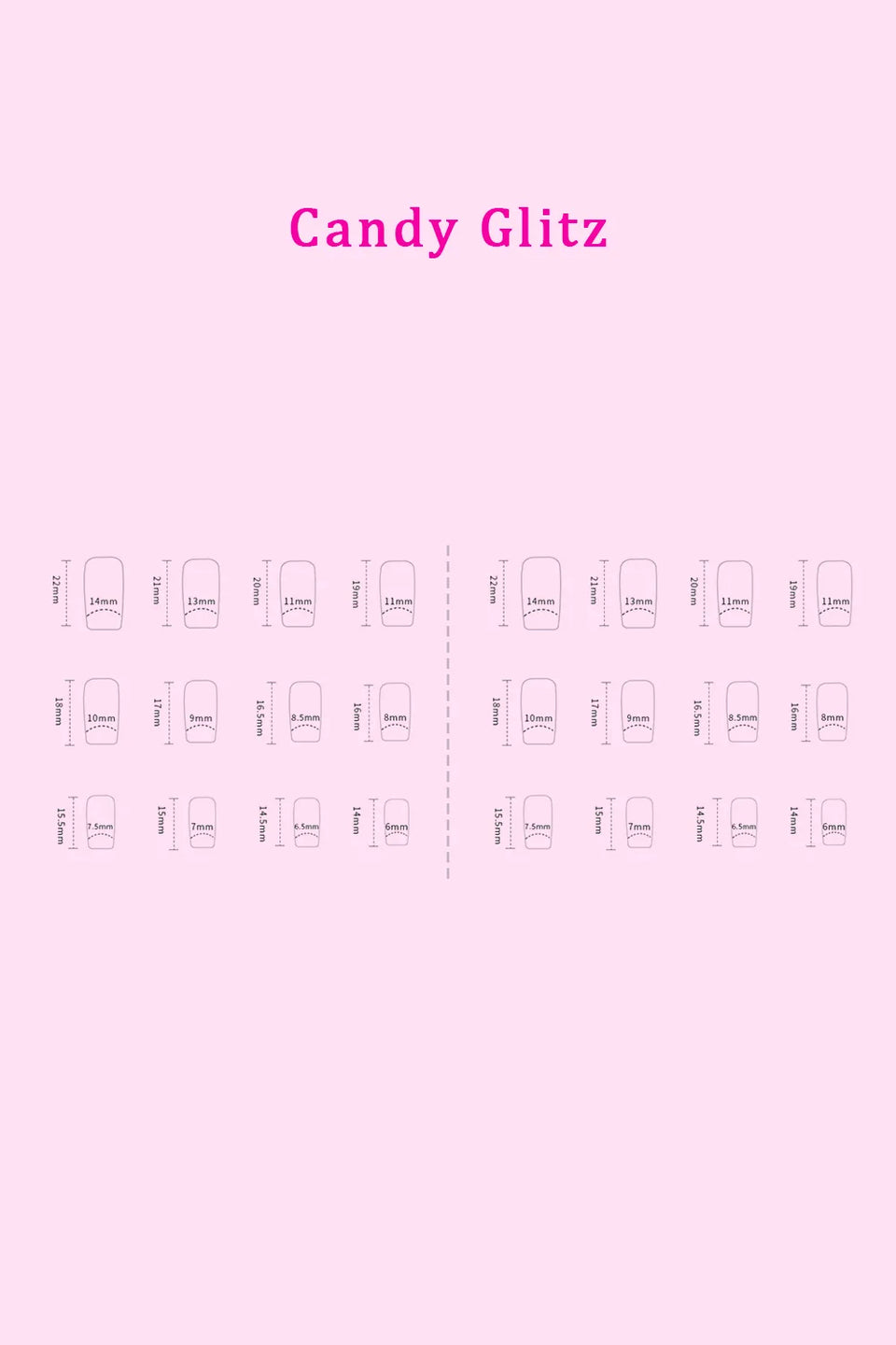 SO PINK BEAUTY Press-On Nails 2-Pack – Maven, Euphoria, Candy Glitz, Pop of Pink, Naturistic
