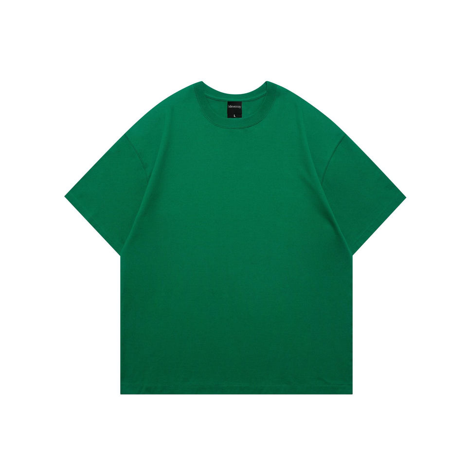 Oversize t-shirt i bomull – enfärgad basic