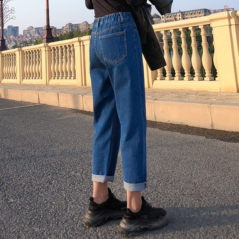 Vida jeans med hög midja och raka ben