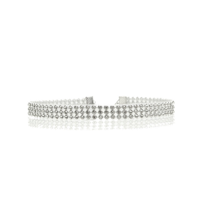 Choker med glittrande strass