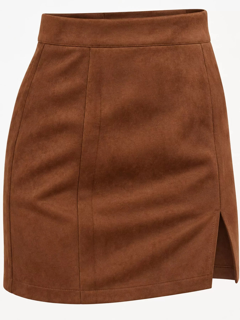 High-Waisted Slit Skirt