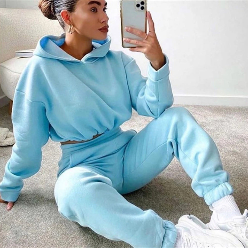 Mjukt joggingset – hoodie och byxor