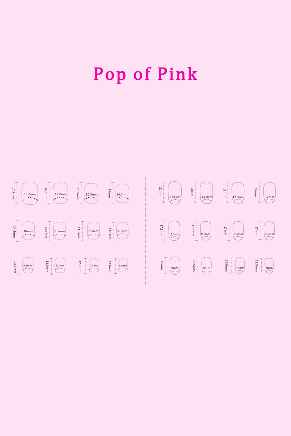 SO PINK BEAUTY Press-On Nails 2-Pack – Maven, Euphoria, Candy Glitz, Pop of Pink, Naturistic