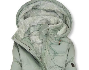 Fodrad parkas med huva