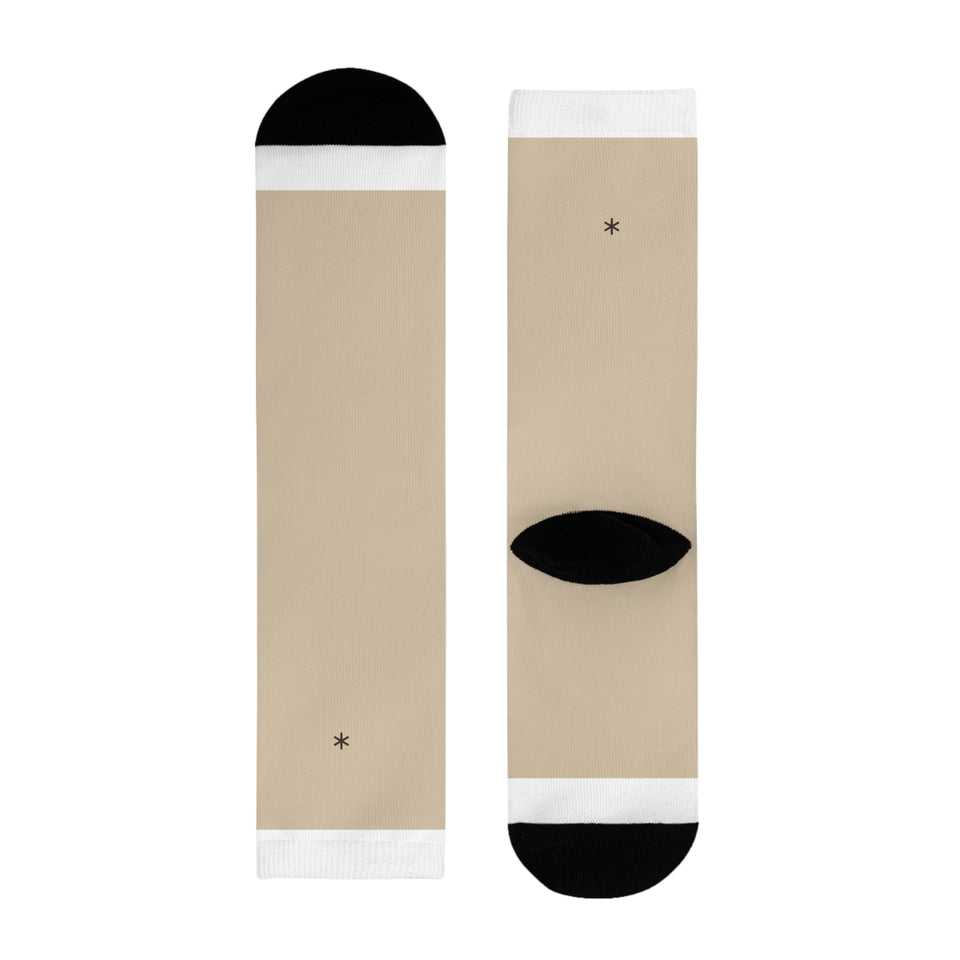 Strumpor med liten asterisk, sand