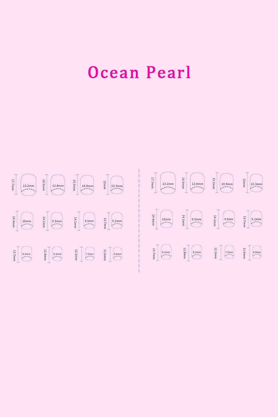 SO PINK BEAUTY Press-On Nails 2-Pack – Elegance, Nova, Ocean Pearl, Pretty in Pink, French Fantasy