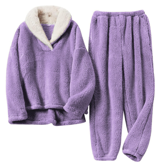 Mysigt pyjamasset i fleece – varmt vinterset