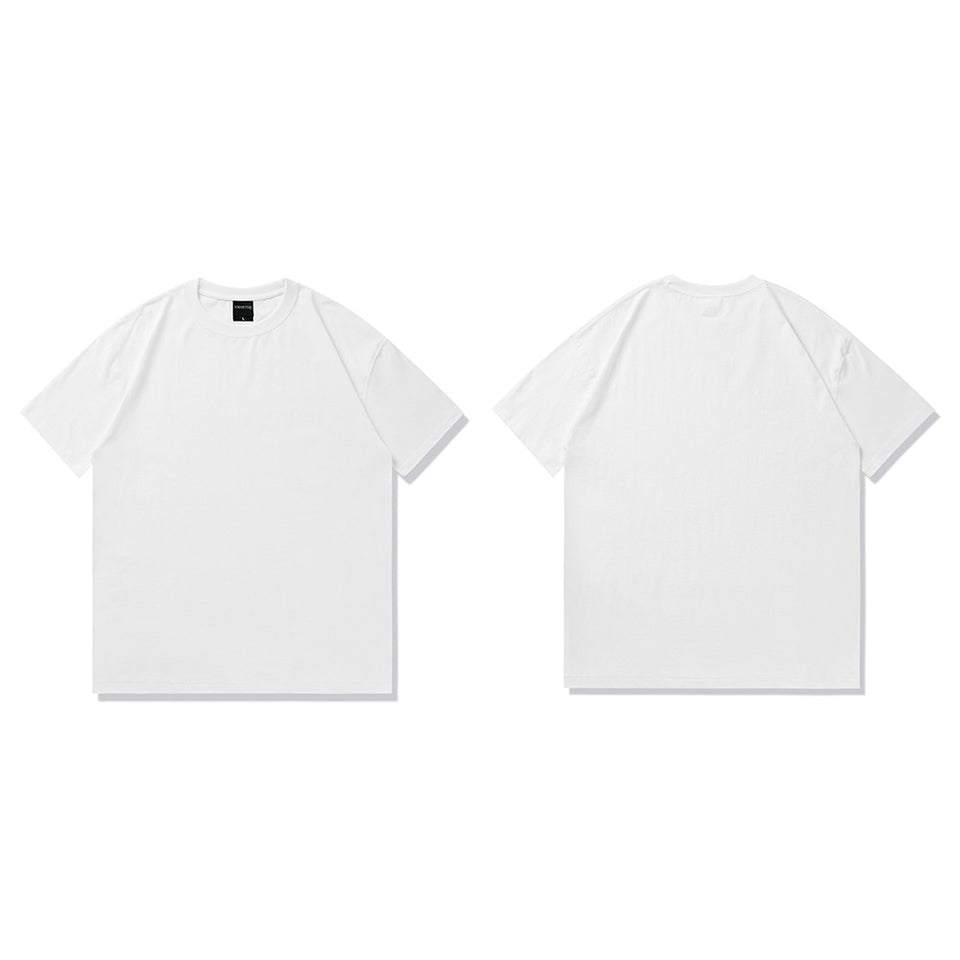 Oversize t-shirt i bomull – enfärgad basic