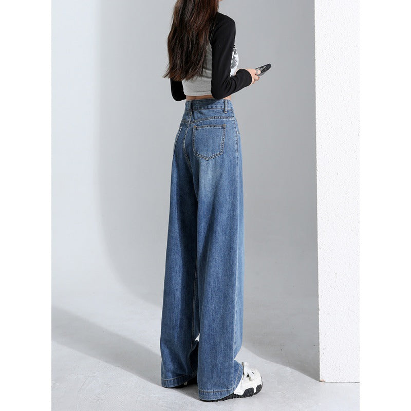 Vida jeans med hög midja i retrotvätt