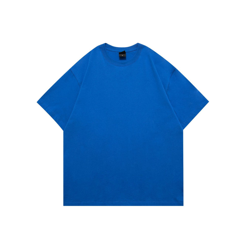 Oversize t-shirt i bomull – enfärgad basic