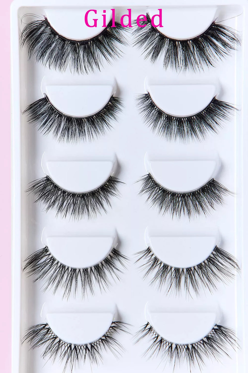 SO PINK BEAUTY Faux Mink Eyelashes Variety Pack – 5 Pairs