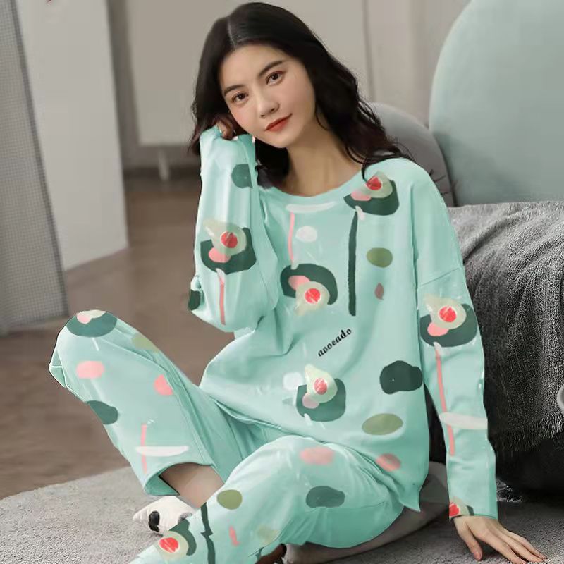 Pyjamasset med tecknat tryck – 2 delar