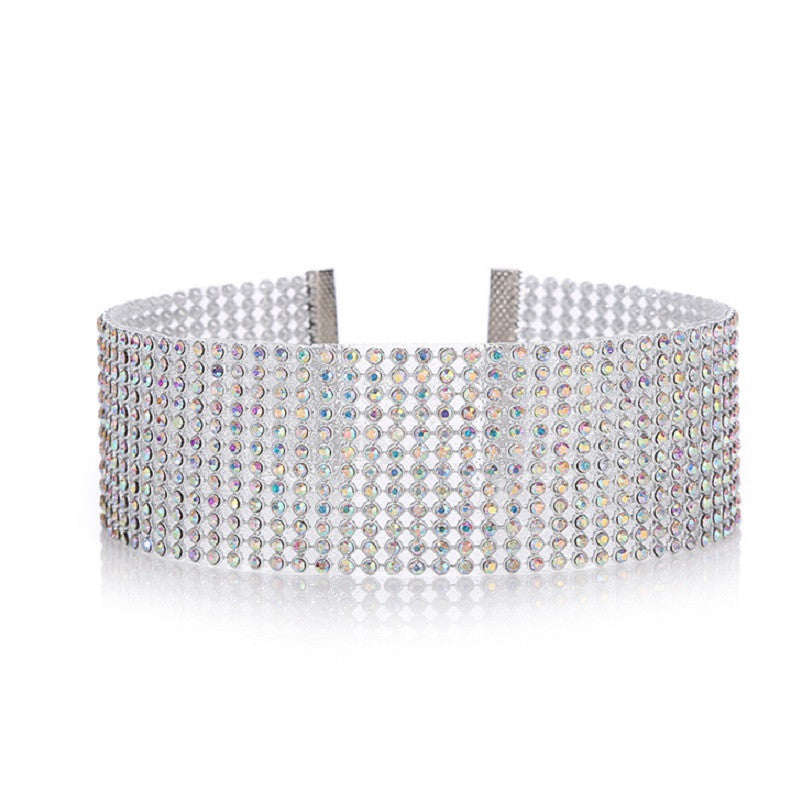 Choker med glittrande strass