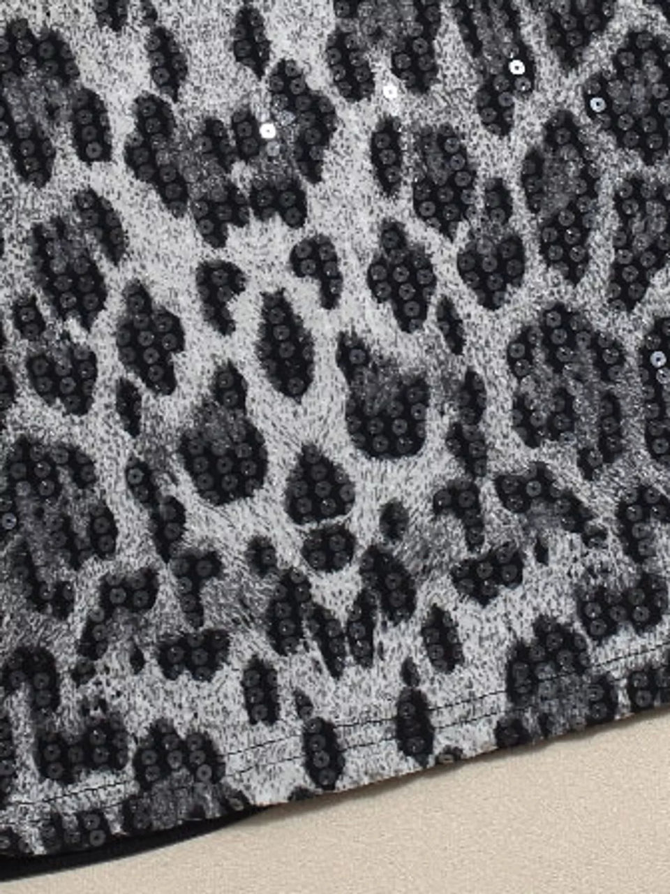 Sequin Round Neck Tank
