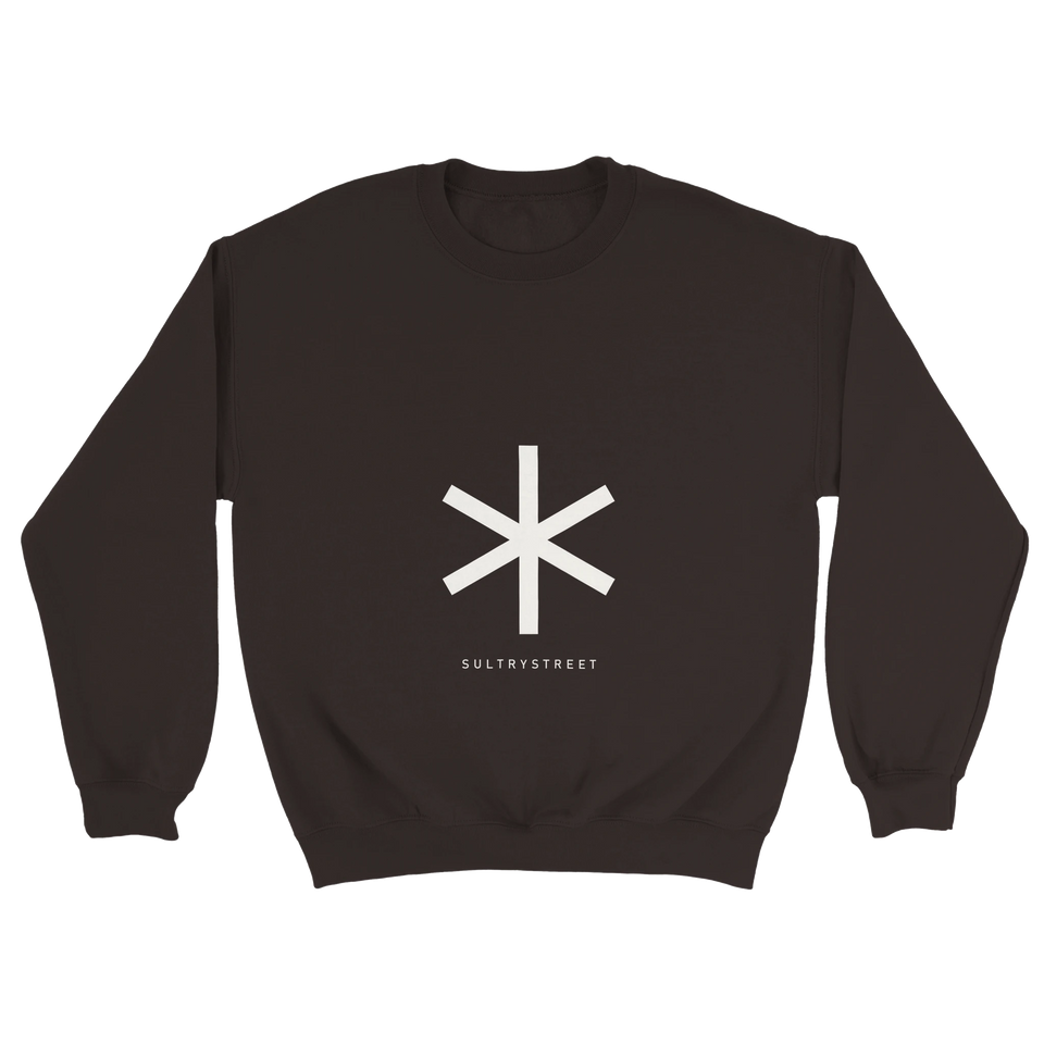 SultryStreet Asterisk Crewneck – choklad