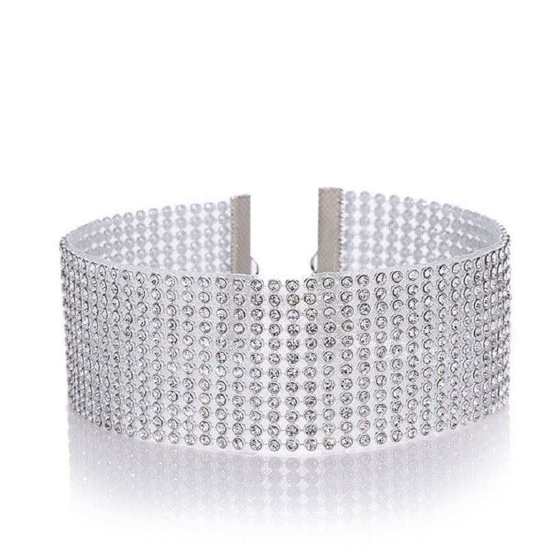 Choker med glittrande strass
