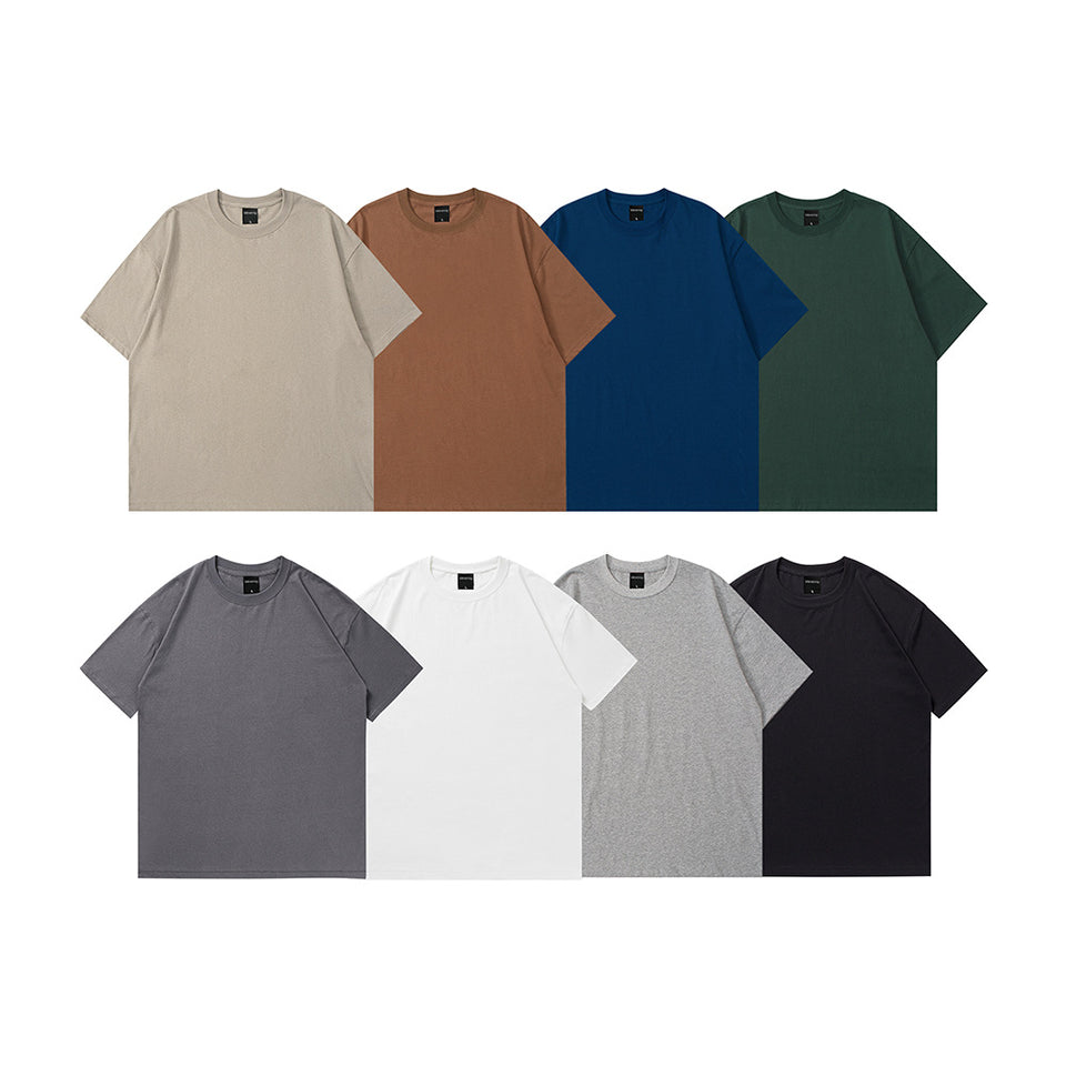 Oversize t-shirt i bomull – enfärgad basic