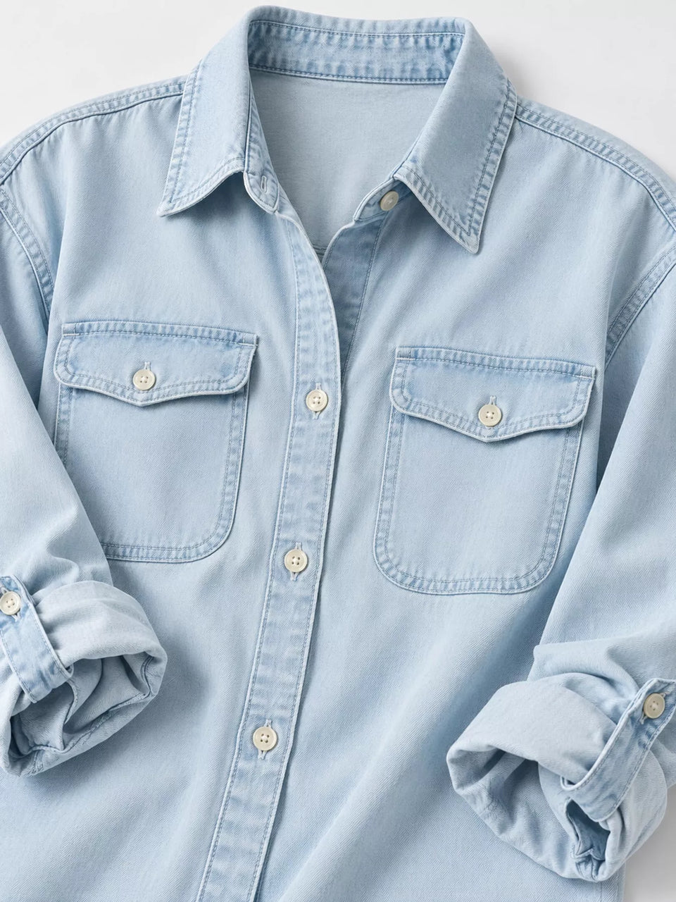Classic Button-Down Denim Shirt