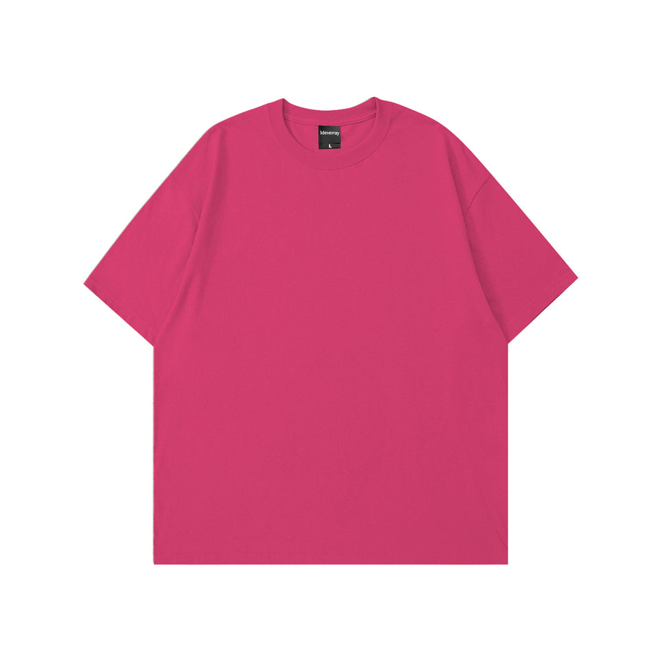 Oversize t-shirt i bomull – enfärgad basic