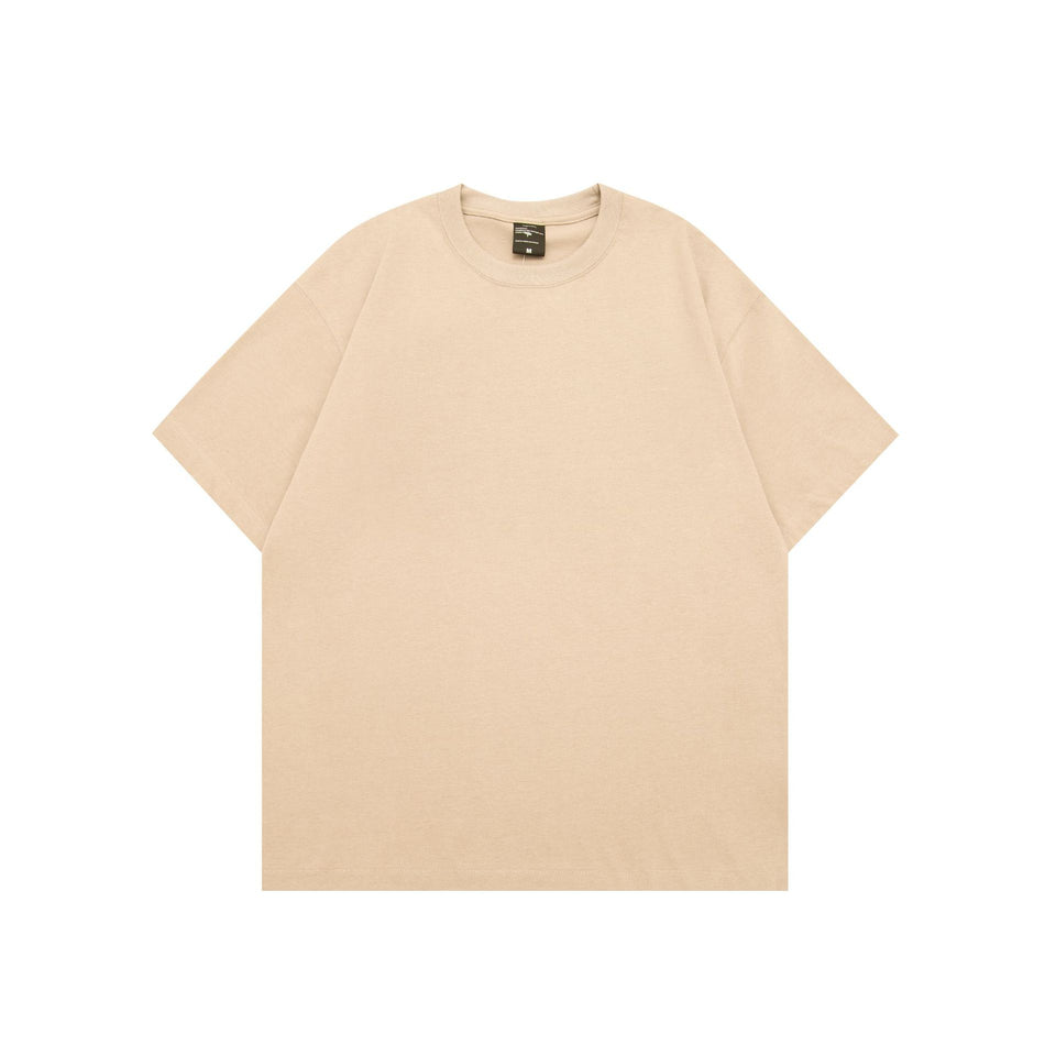 Oversize t-shirt i bomull – enfärgad basic