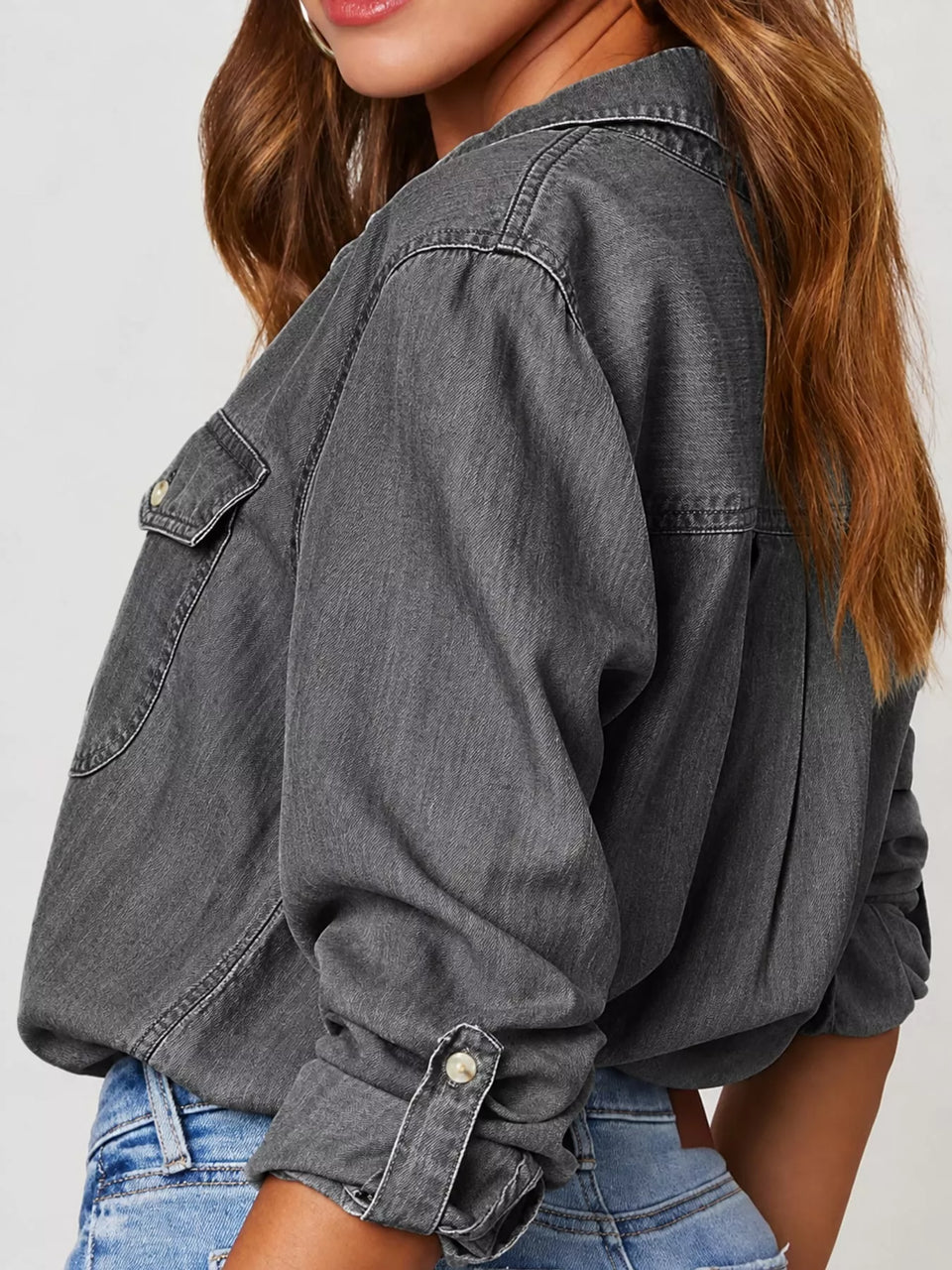 Classic Button-Down Denim Shirt
