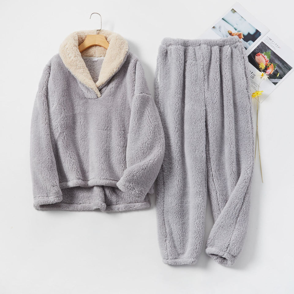 Mysigt pyjamasset i fleece – varmt vinterset