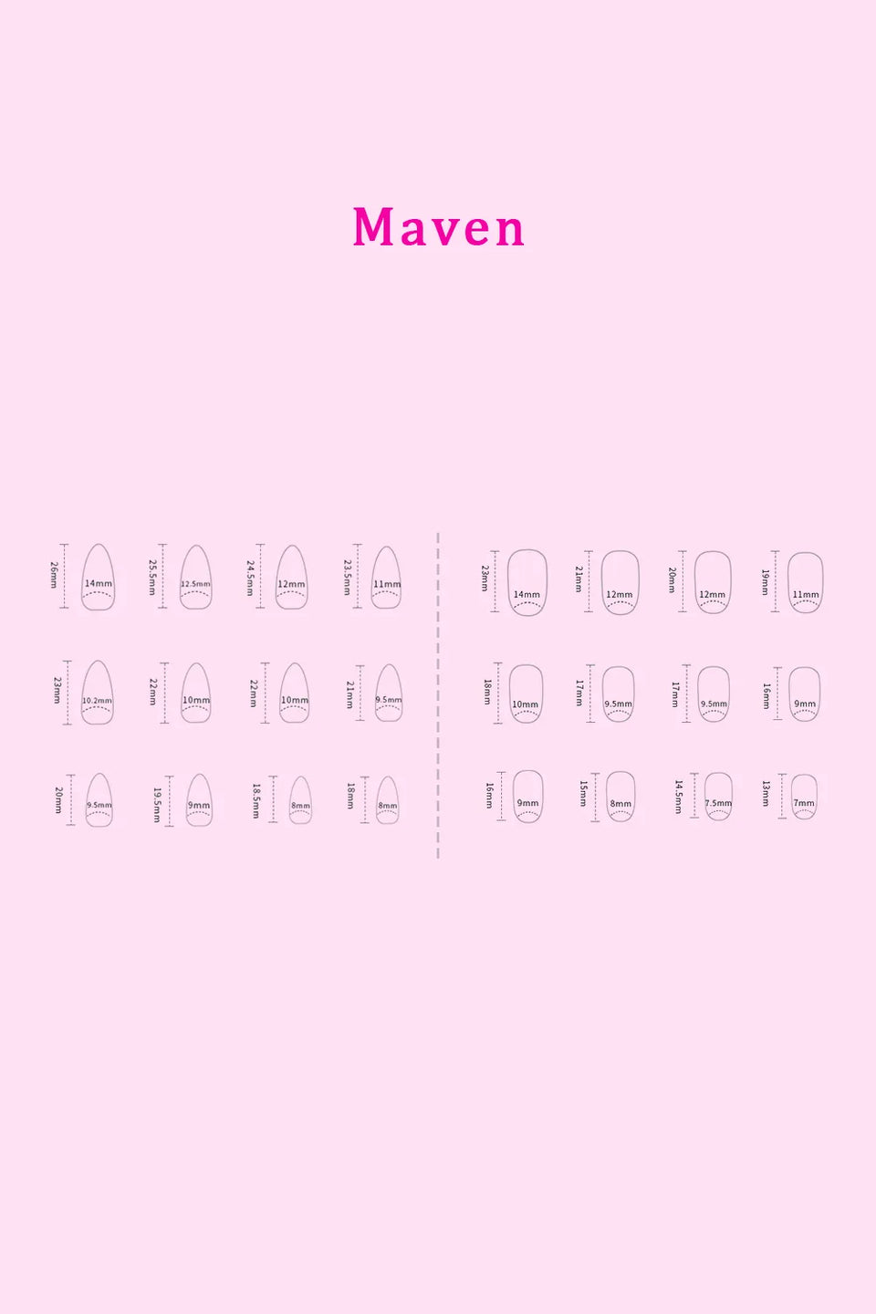 SO PINK BEAUTY Press-On Nails 2-Pack – Maven, Euphoria, Candy Glitz, Pop of Pink, Naturistic