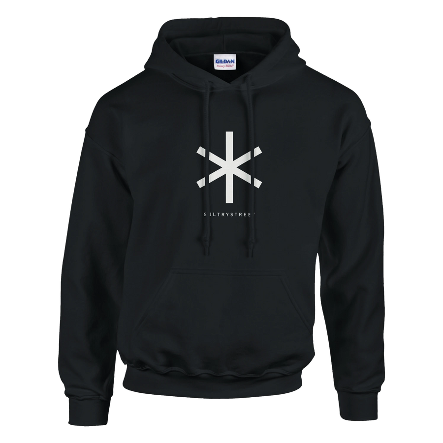 SultryStreet Asterisk Hoodie – svart