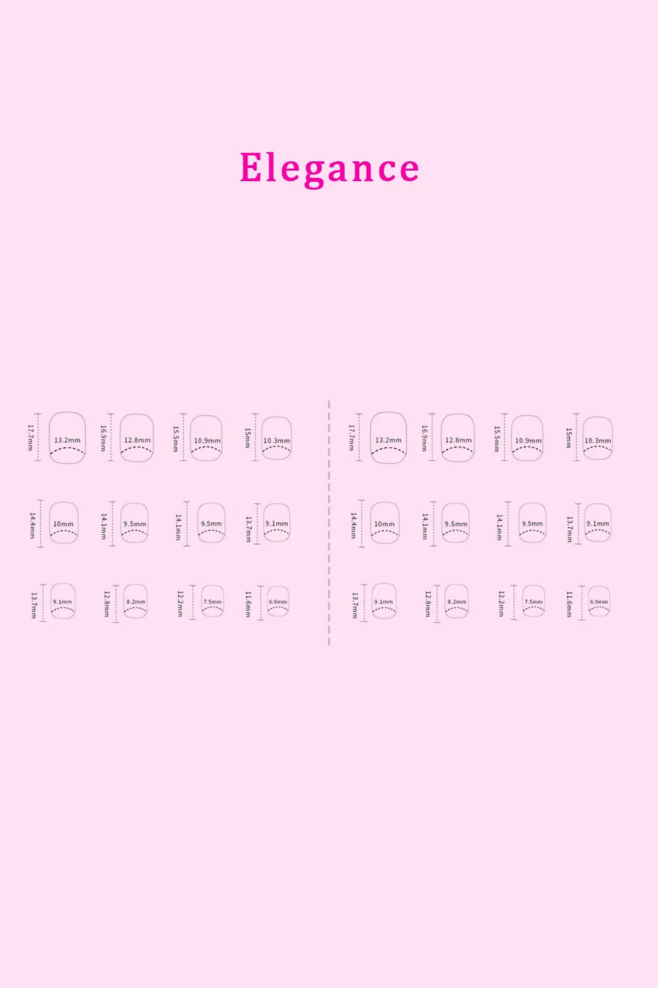 SO PINK BEAUTY Press-On Nails 2-Pack – Elegance, Nova, Ocean Pearl, Pretty in Pink, French Fantasy
