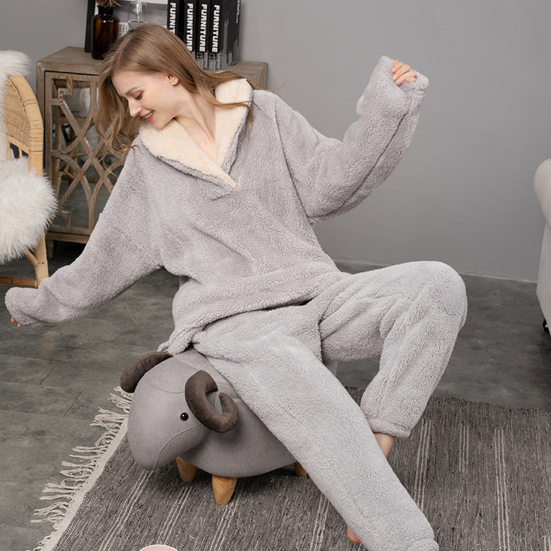 Mysigt pyjamasset i fleece – varmt vinterset