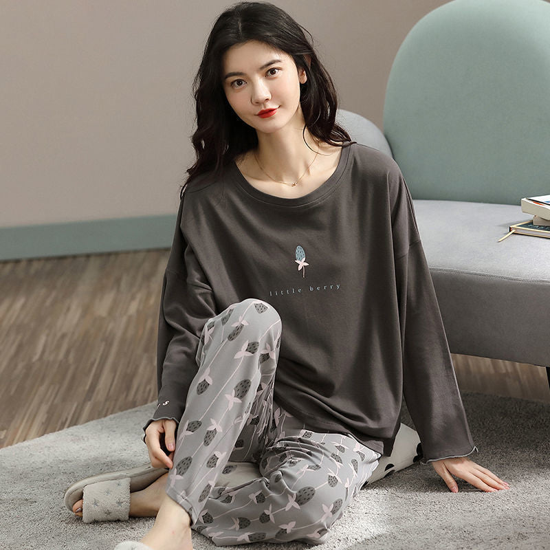 Pyjamasset med tecknat tryck – 2 delar