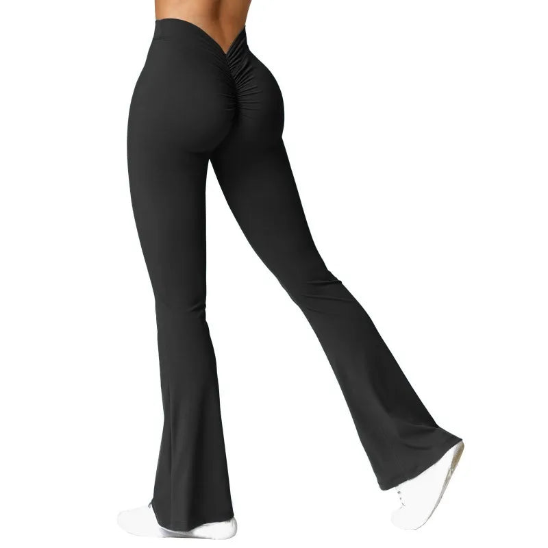 Utsvängda leggings med hög midja